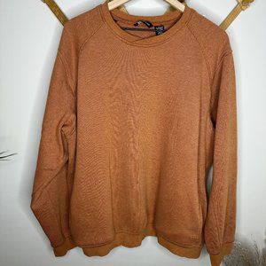ProTour Orange Rib Knit Pocket Sweatshirt XL